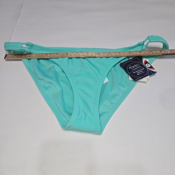 Volcom Womens XL Swimsuit Bikini Bottoms Simply Solid Full Carvico Green Teal - Picture 8 of 14